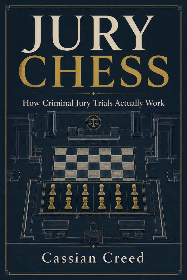 Cover of Jury Chess: How Criminal Jury Trials Actually Work by Cassian Creed